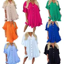 Women's Ladies Gold Button