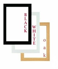 Black Oak White Photo Frame Picture Frame Poster Frames A1 A2 A3 A4 A5 More Size