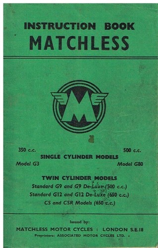 Matchless 350cc 500cc g80 - g3,