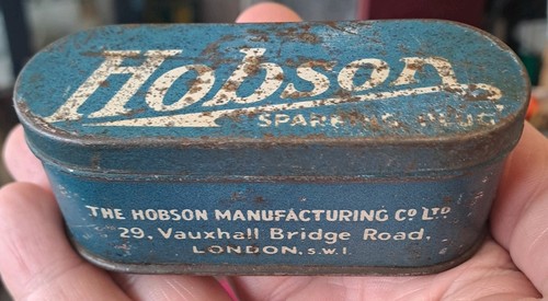 Hobson spark plug tin - london,