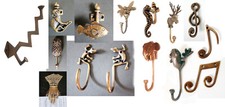 SOLID BRASS WALL hooks coat