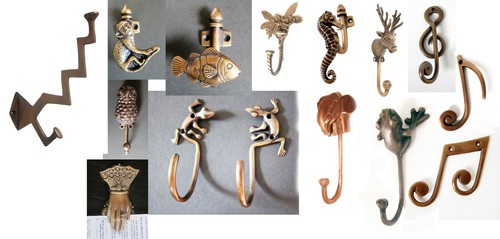 Solid brass wall - brass, coat