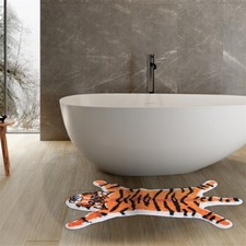 Cute Tiger Print Area Rug Hide