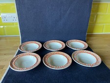 Set of 6 Vintage 'Ivory' Desert Bowls made by SWINNERTON'S  of England.