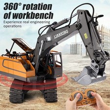 Remote Control Digger Excavator Toy Excavator RC 11 channels with alloy bucket