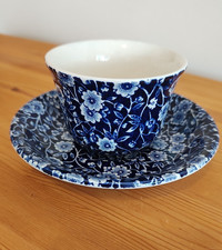 Burleigh Blue Calico Teacup