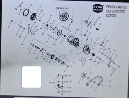 Penn 525 breaking all parts - penn,
