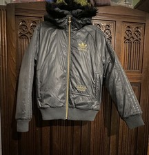 Adidas Chile62 Track Jacket Grey and Gold Size XS