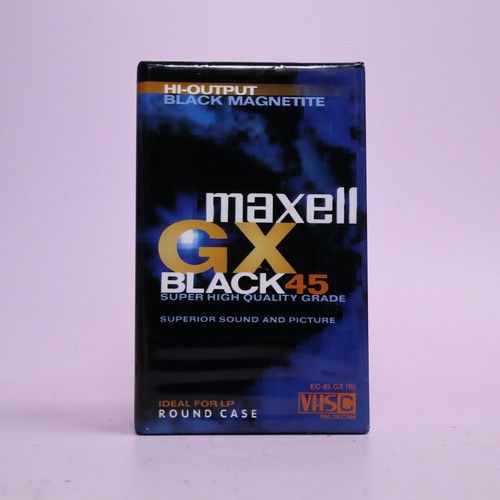 Maxell black vhs c - gx, vhs-c
