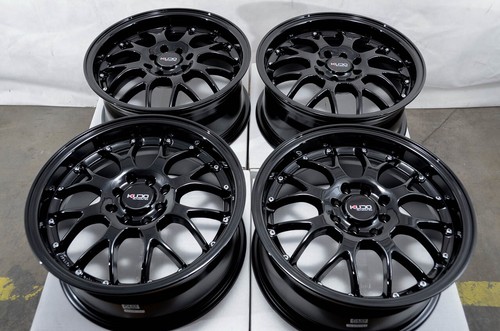 16x7 black wheels - black, rims
