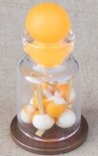 Dolls house glass jar - house, loose