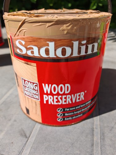 Sadolin wood preserver - wood,