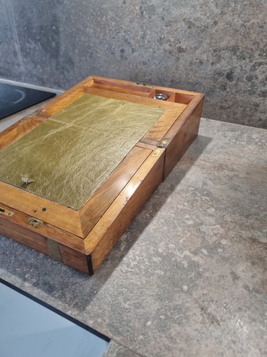 Beautiful walnut brass writing - beautiful,