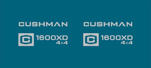 Cushman 1600xd 4x4 decal kit - 1600xd,