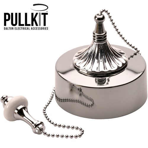 Chrome bathroom pull - pull, switch