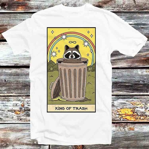 King trash raccoon tarot - of,
