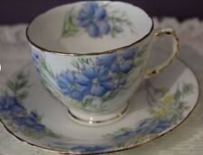 Sutherland china, blue yellow floral design cup & Saucer