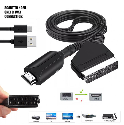 Scart hdmi converter - scart,