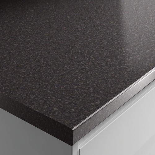 Black gloss laminate worktop - black,