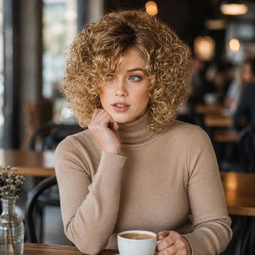 Short wave wigs synthetic - wave,