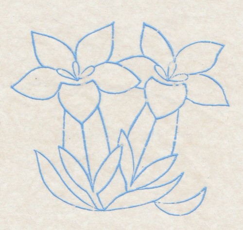 Vintage embroidery transfer - vintage,