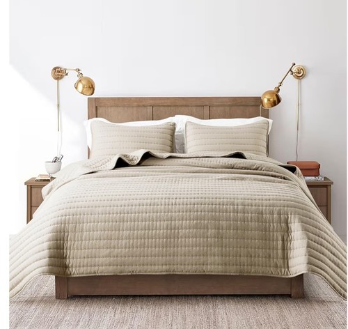 Elegant quilted bedspread - bedspread, in