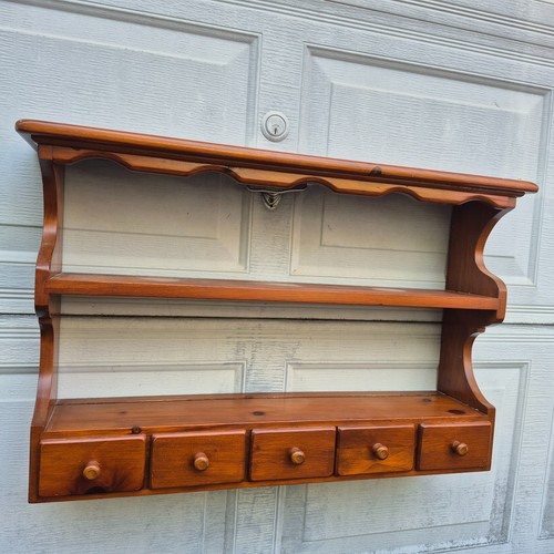 Vtg solid pine wall - wall, rack