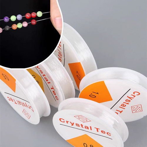 Clear elastic nylon - clear,