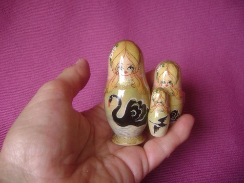 1993 russian miniature wooden - russian,