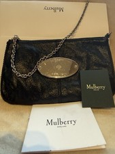 Mulberry Black Leather Evening