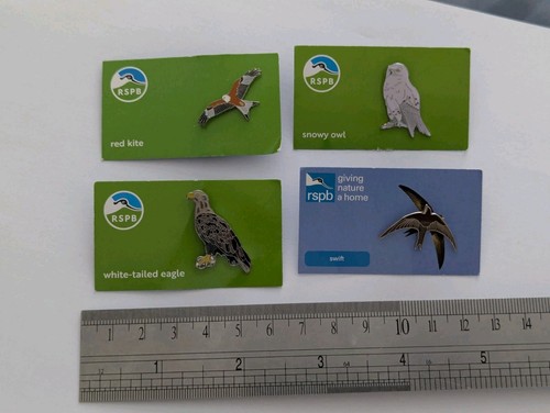 Rspb bird enamel pin - enamel,