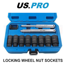 US PRO Tools Locking Wheel Nut Removal Sockets, (Socket, Alloy Wheels ) 6178
