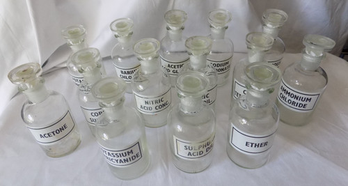 Vintage apothecary bottle lab - vintage,