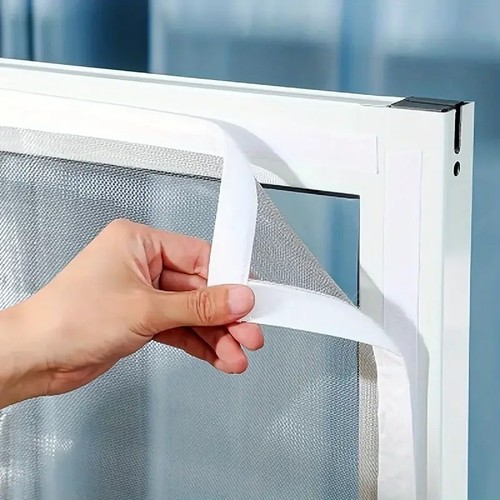 Hook and loop window insect - and,
