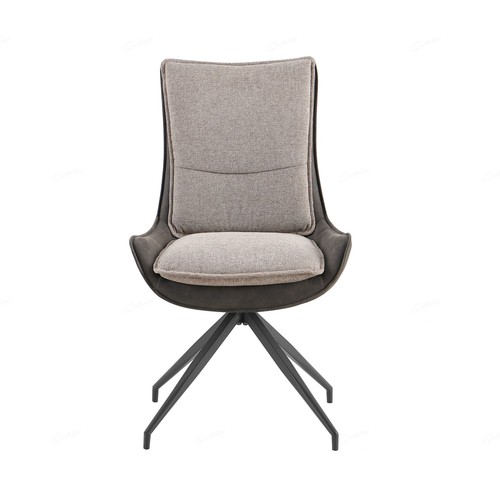 Plush modern swivel dining - modern,