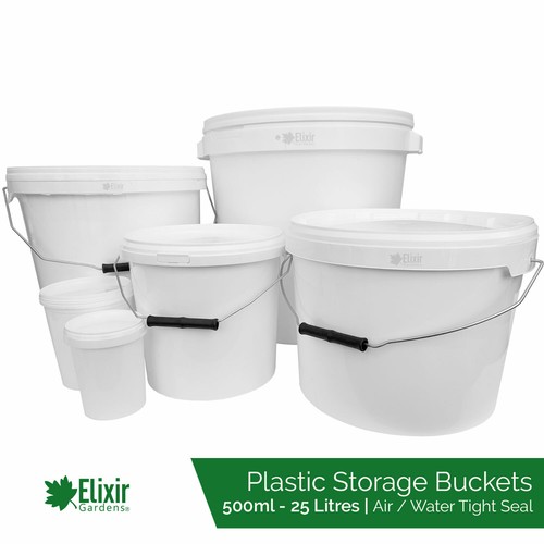 Plastic storage buckets - plastic,