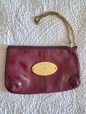 Mulberry Purple/Pink Patent Leather Daria Clutch Purse with Dust Bag