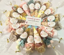 Pre filled 50 small sweet cones,Party bag,FREE DELIVERY *Free stickers