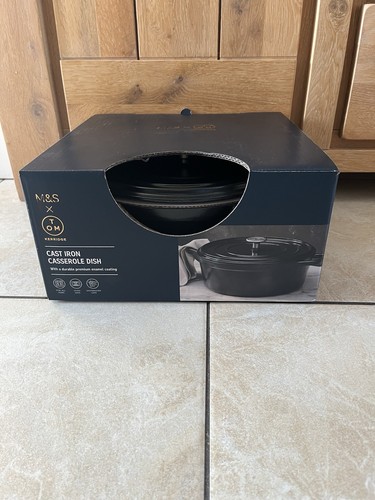 Large cast iron casserole - m&s,
