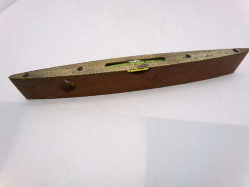 Wood brass spirit level - spirit,