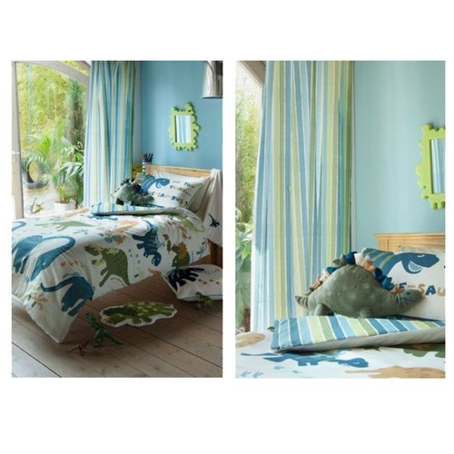Kids dinosaur single duvet - single,