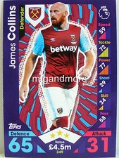 Match Attax 2016/17 Premier League - #349 James Collins - West Ham United