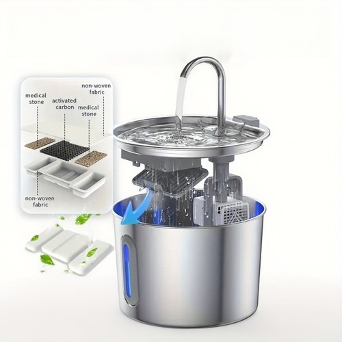 Pet water fountain 2l - water, 2.2l