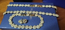 Swarovski Una Angelic 18k Gold & White Crystal Set + Gift Box & Gift Bag