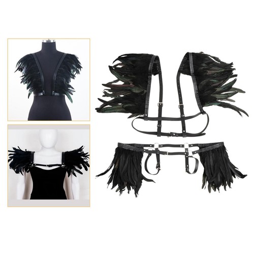 Artificial feather shawl - artificial,