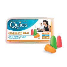 Quies Soft FOAM Anti-Noise Ear Protection Plugs 35dB - Pack 3 Pairs