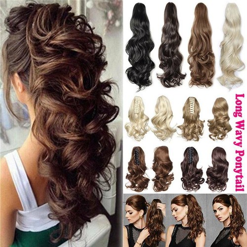 Wavy real thick ponytail - wavy,