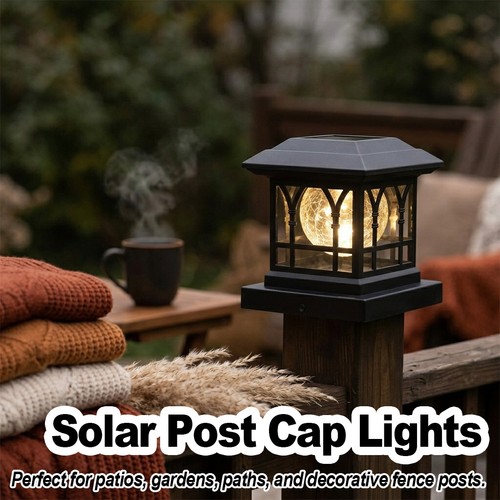 Solar post cap lights - solar,