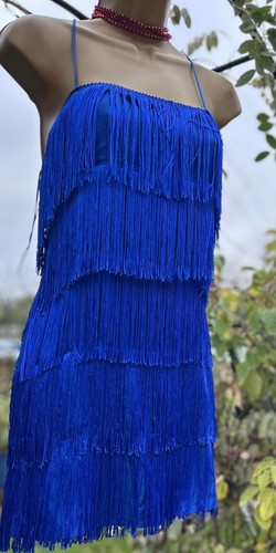 Zara electric blue 1920s - blue,