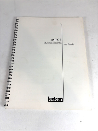 Original lexicon mpx multi - original, 1